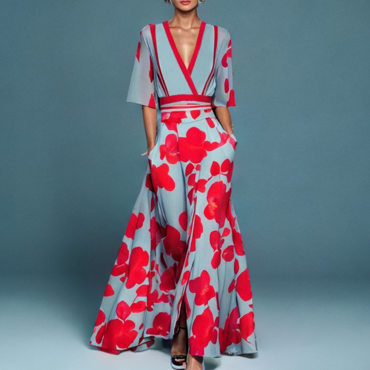 Eleanor – Bold Print Maxi Dress