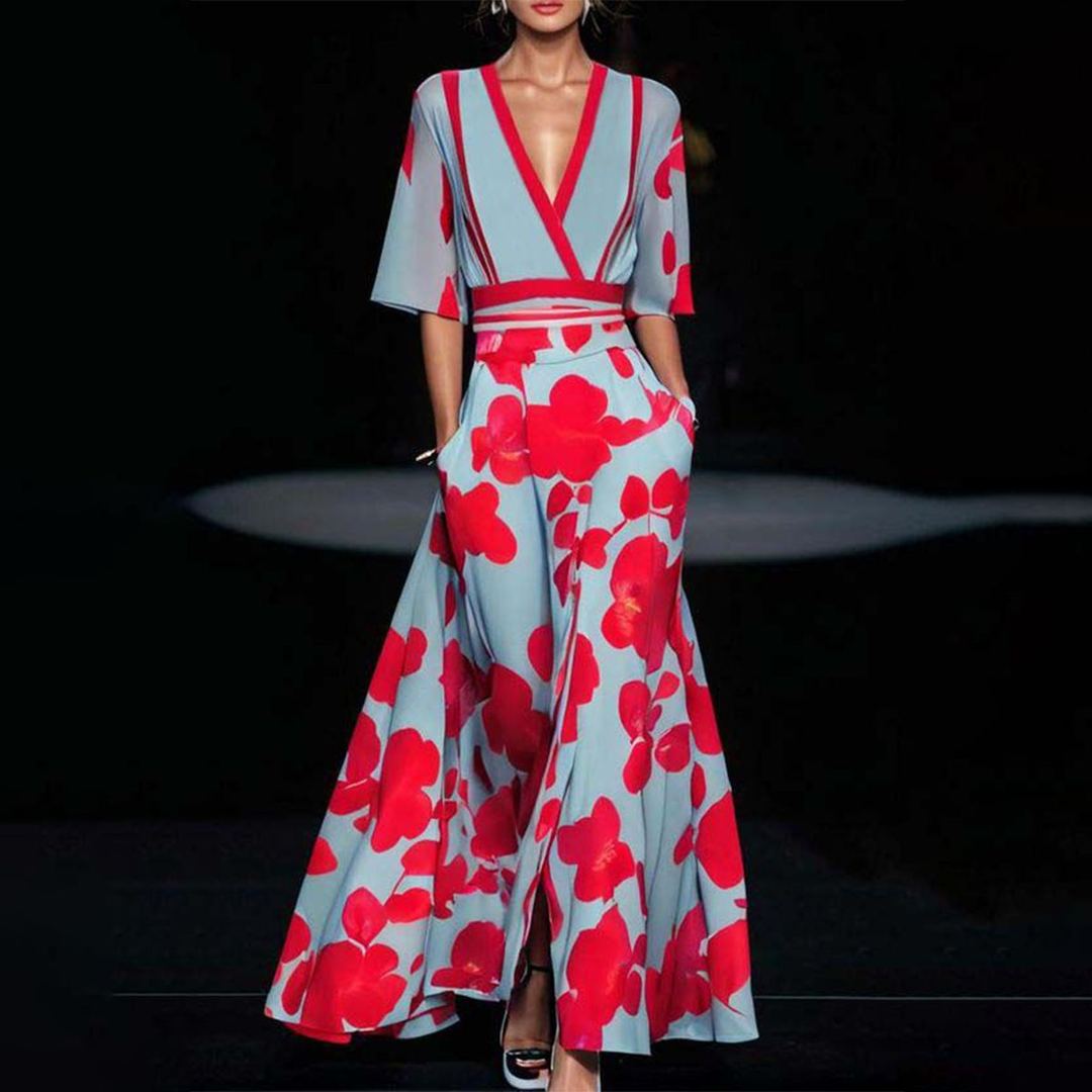 Eleanor – Bold Print Maxi Dress