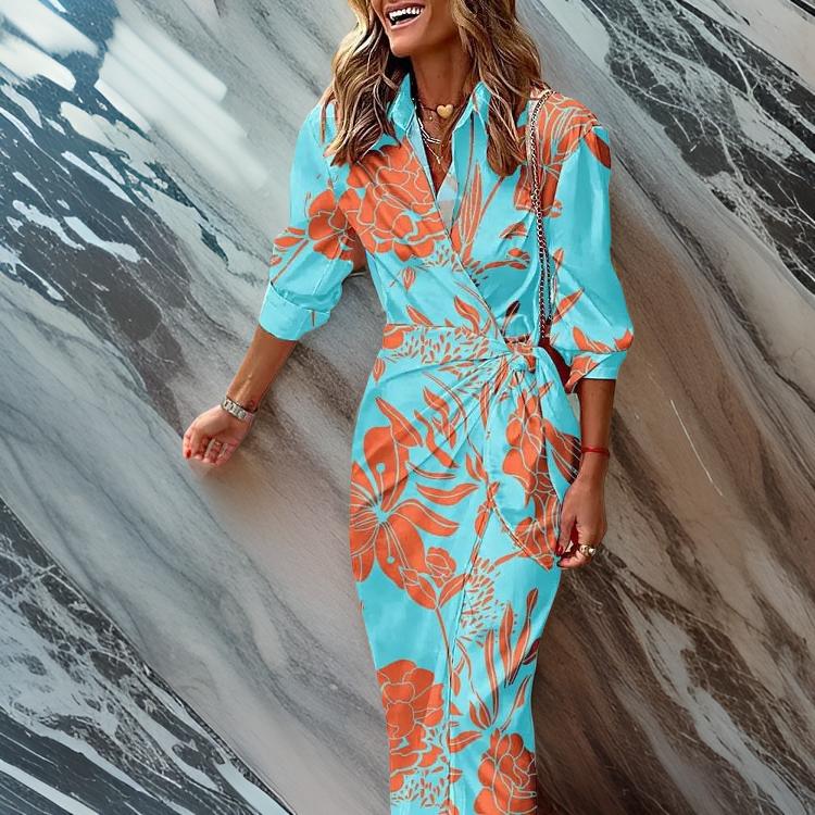 Agatha – Graceful Wrap Midi Dress