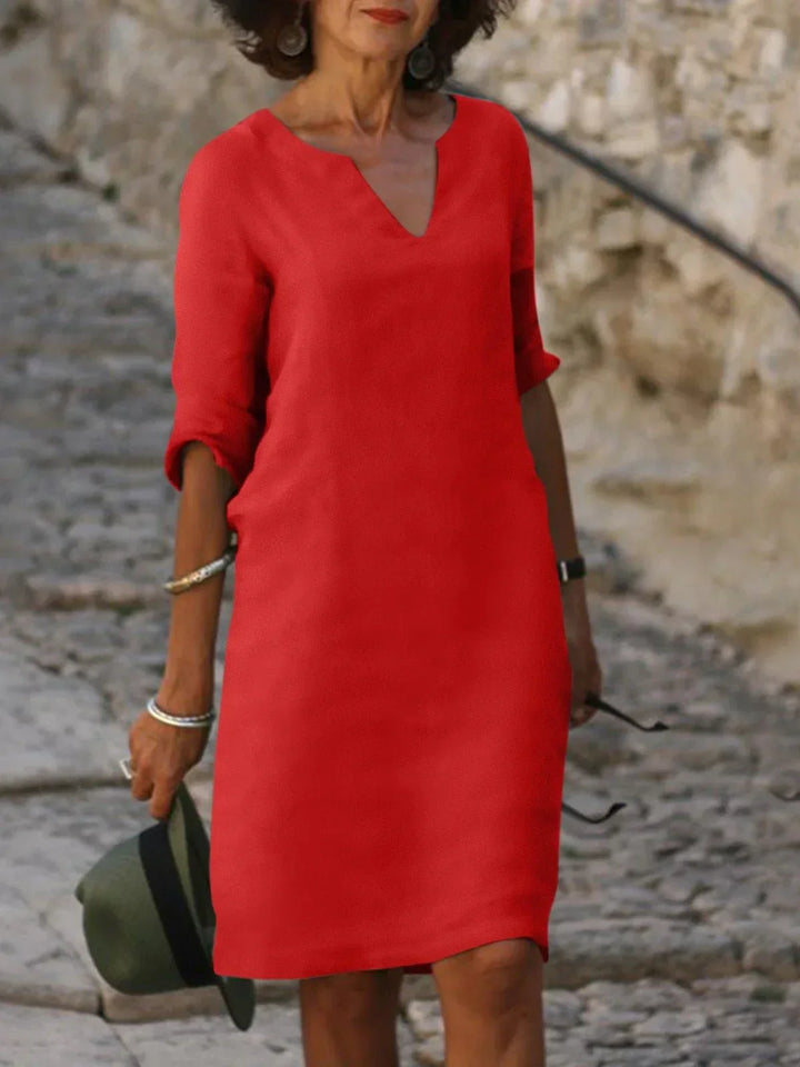 Florence – Graceful V-Neck Dress