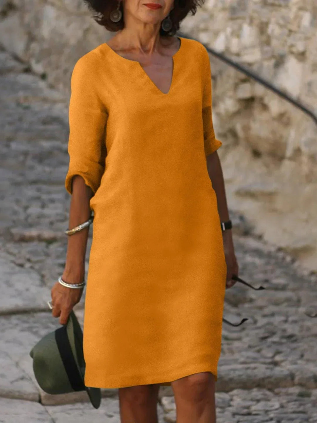 Florence – Graceful V-Neck Dress