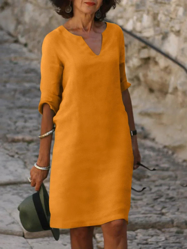 Florence – Graceful V-Neck Dress