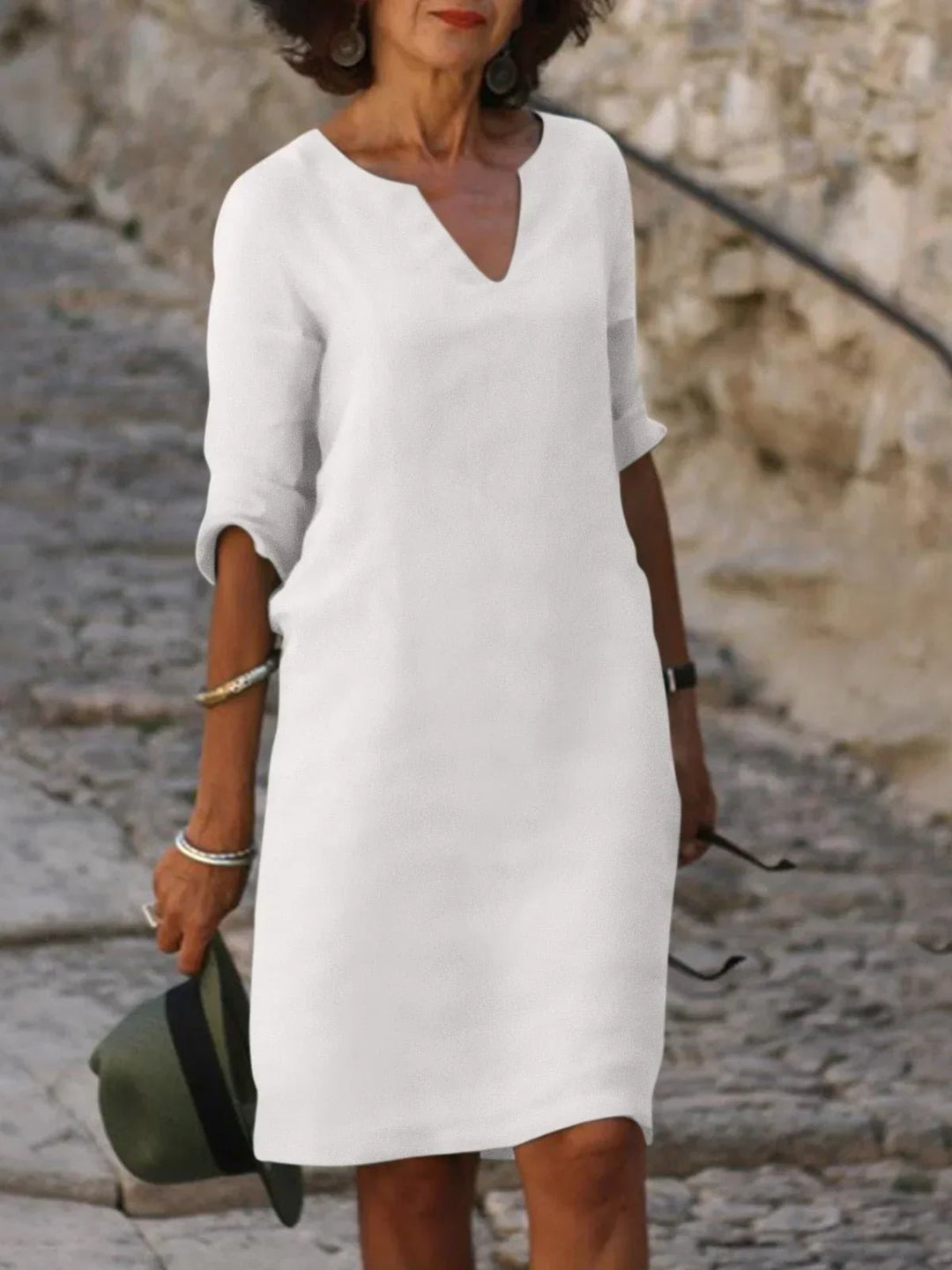 Florence – Graceful V-Neck Dress
