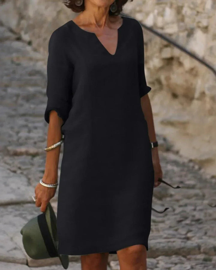 Florence – Graceful V-Neck Dress