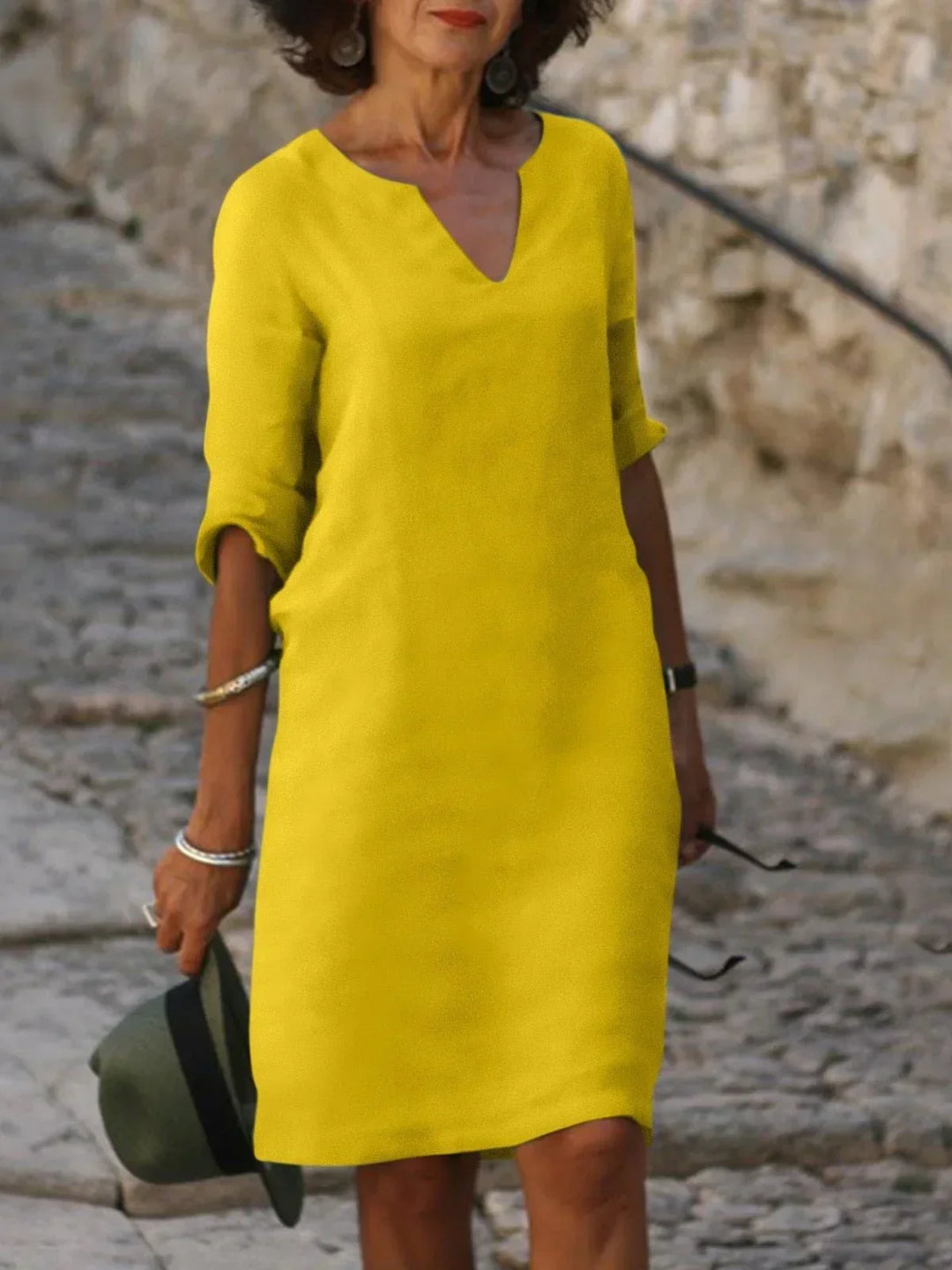 Florence – Graceful V-Neck Dress