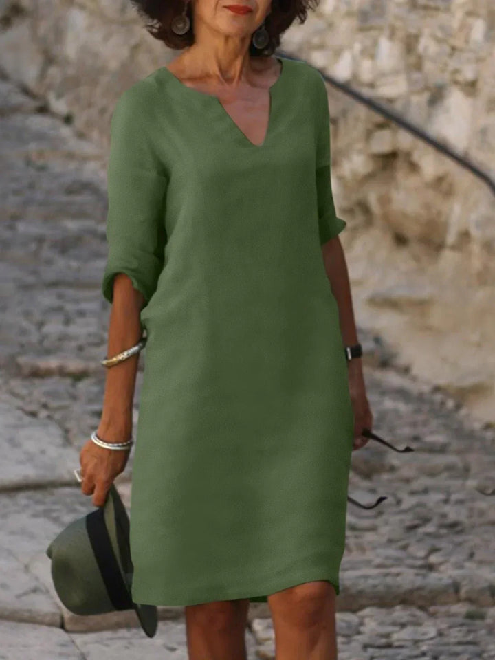 Florence – Graceful V-Neck Dress