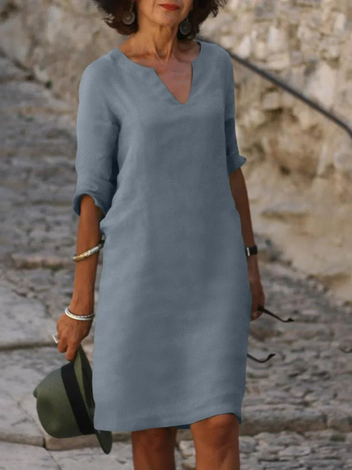 Florence – Graceful V-Neck Dress
